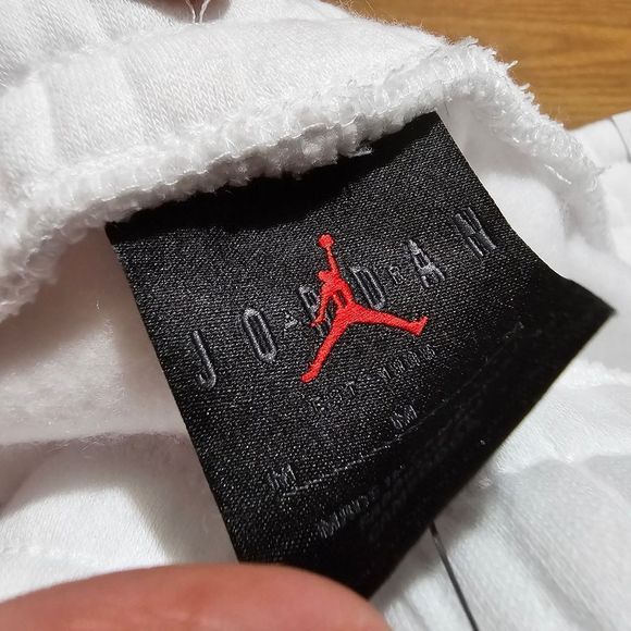 Nike Air Jordan Jumpman Classics Fleece Joggers Pants Men's M White DA6803-100 - Picture 9 of 10